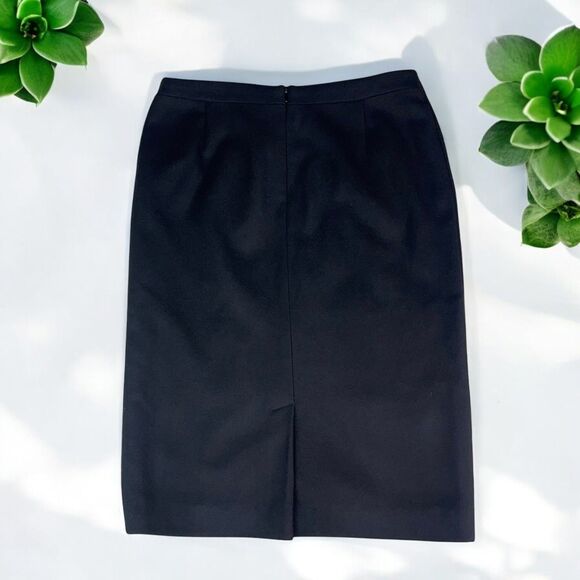 Marta Palmieri Vintage Italian Wool Pencil Skirt in Black - Picture 4 of 11